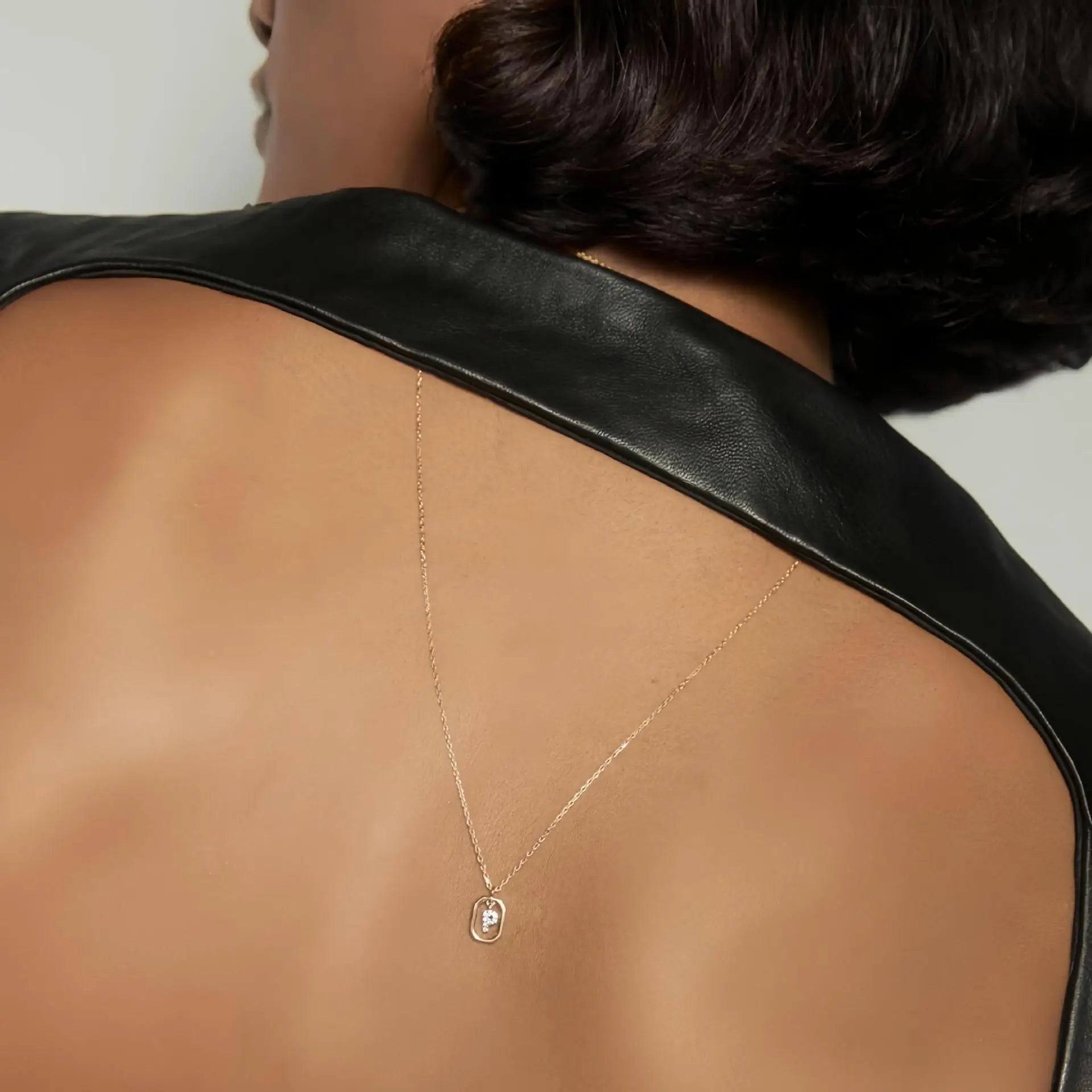 925 Sterling Silver  Cross Border Necklace Pendant Mini Full Diamond Gold Letters Necklace-1