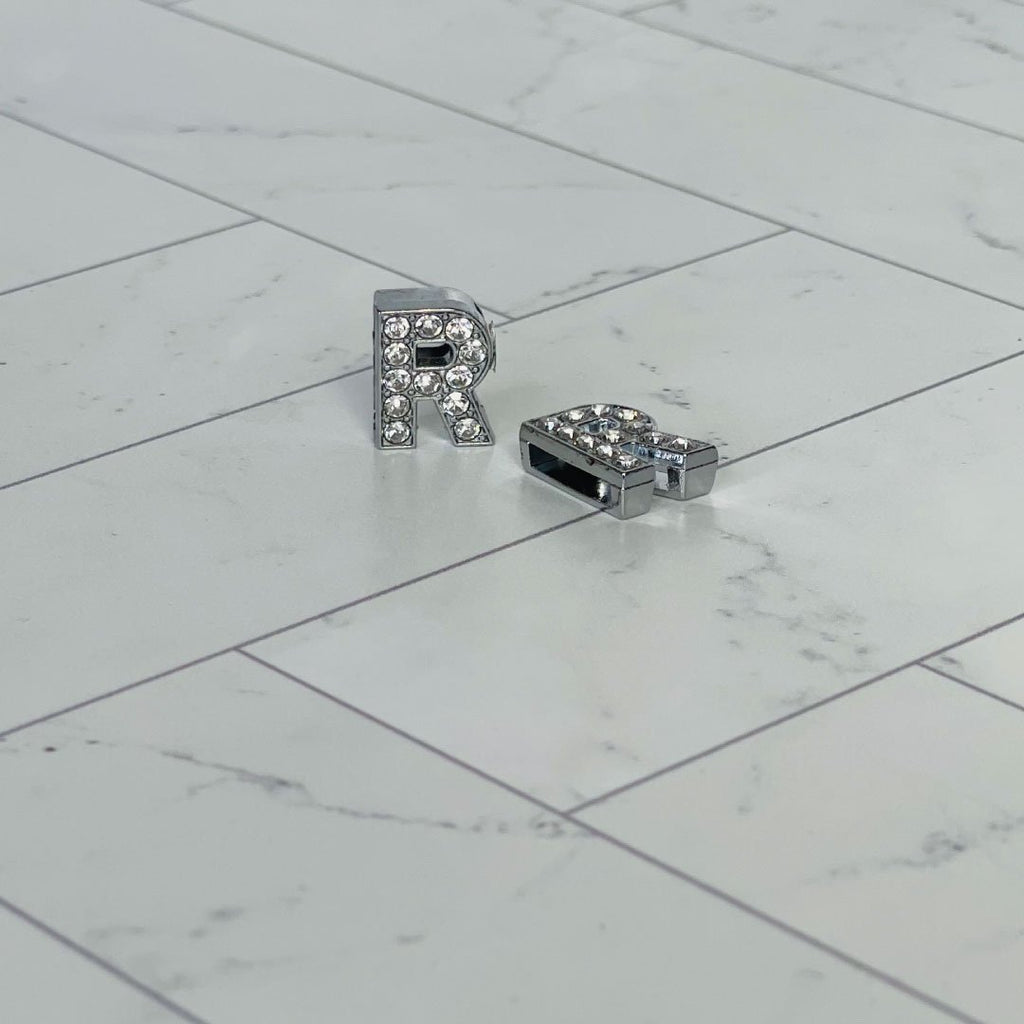 Pavé Letters -Silver Charms-19